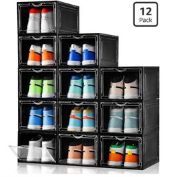 X-Large Shoe Storage Box,12 Pack