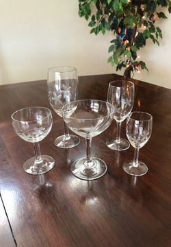 Vintage Crystal stemware set