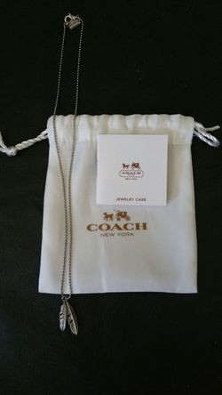 Coach feather neckalce