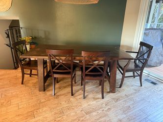 Solid wood table