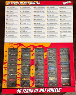 Hot Wheels  40th anniversary 40 car set