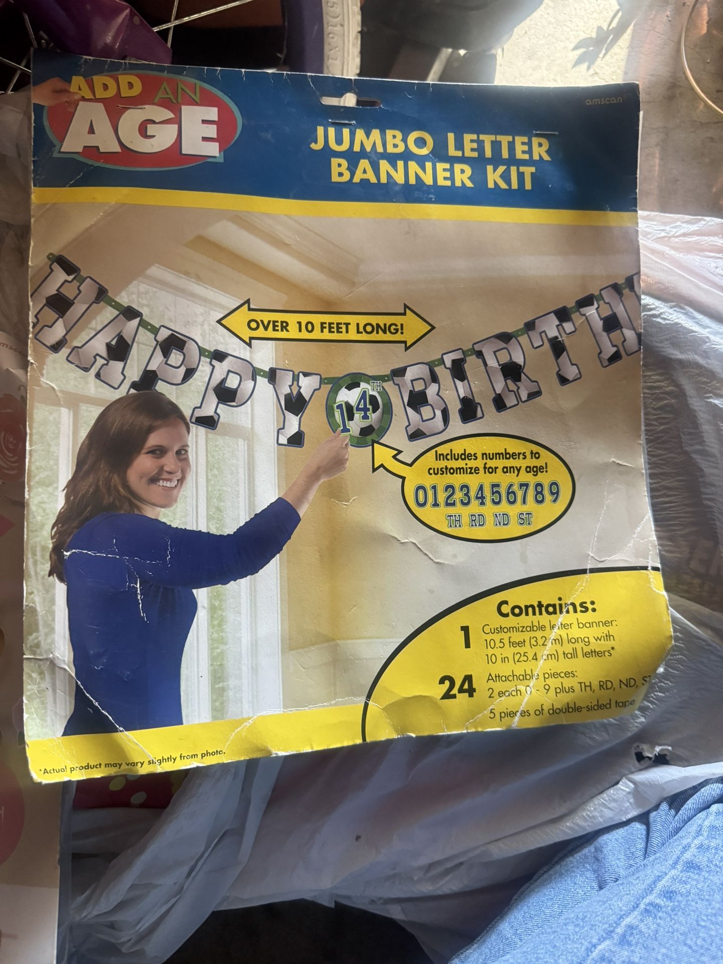 Happy Birthday Soccer Banner