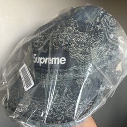 Supreme Bandana Jacquard Faded Camp Cap Hat 