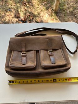 Leather brief case