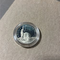 1986 Liberty Half Dollar Coin