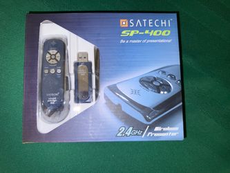 Satechi SP-400 Wireless Presenter Pointer 2.4GHz USB Receiver Silver