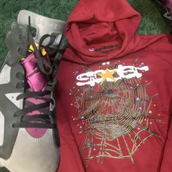 Air Jordan 6 Retro 'Bordeaux' US Men's 10.5 /  With box/  Good Condition /  SPIDER HOODIE SIZE SMALL  AVAILABLE 