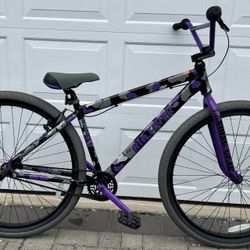 SE Purple Camo Big Flyer 29 Inch BMX Bike 