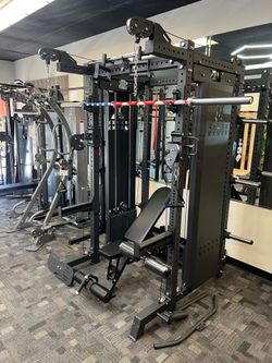 Half rack dual functional trainer system