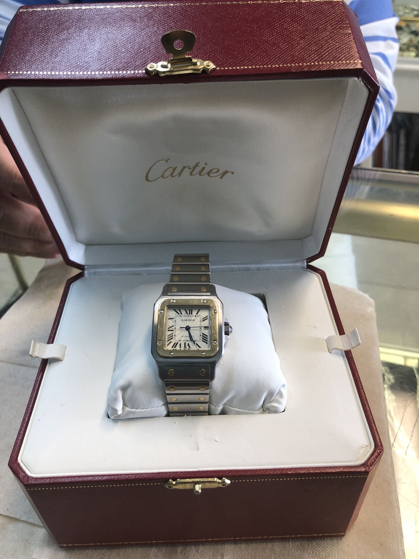 Cartier santos 2316 18k stainless steel watch for Sale in Miami Beach, FL -  OfferUp