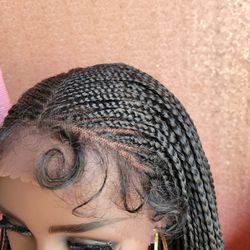 28” Braided Wig 13’6 Frontal 
