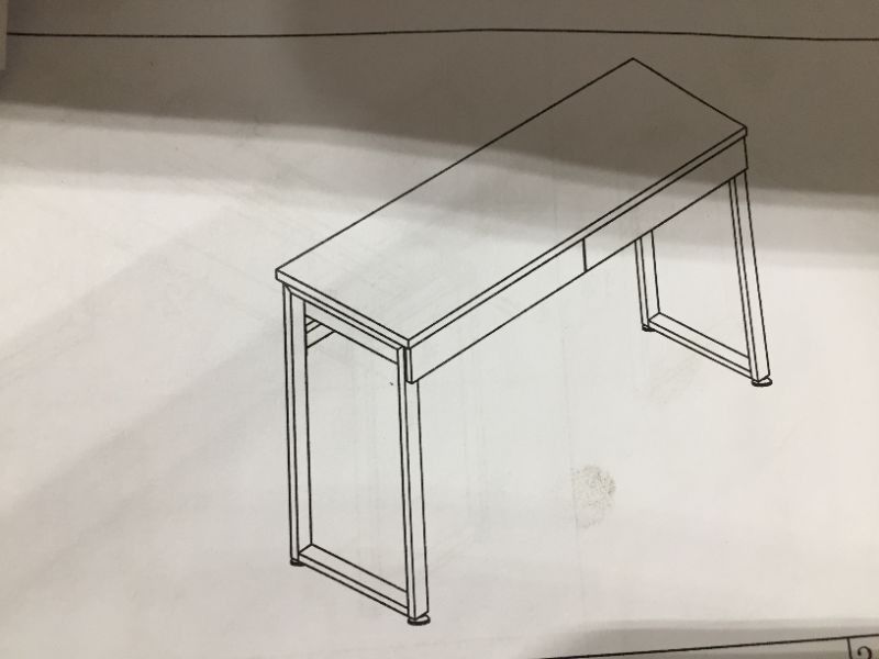 Dressing Table White Wood and Metal NEW! Still In Box