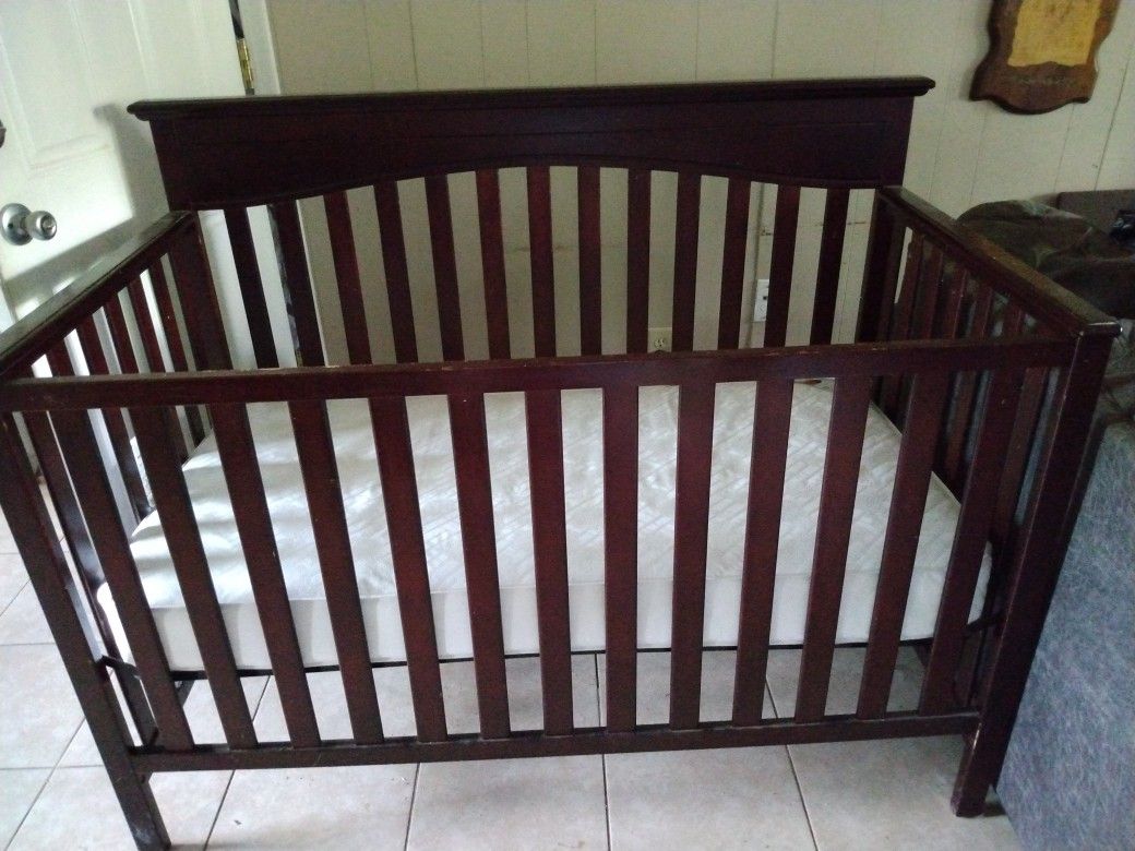 Baby Crib And Mattress With Cover And Rap around 