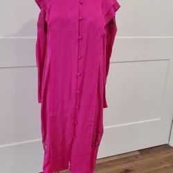 Purple Dress 100% Silk Size 7/8 Women