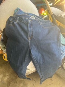 LL Bean Straight Leg Jeans Womens Size 16 as is condition