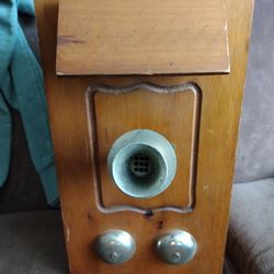 Vintage Wooden Phone Box 