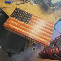 Wooden Flag Cabinet