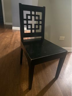 Two black chairs