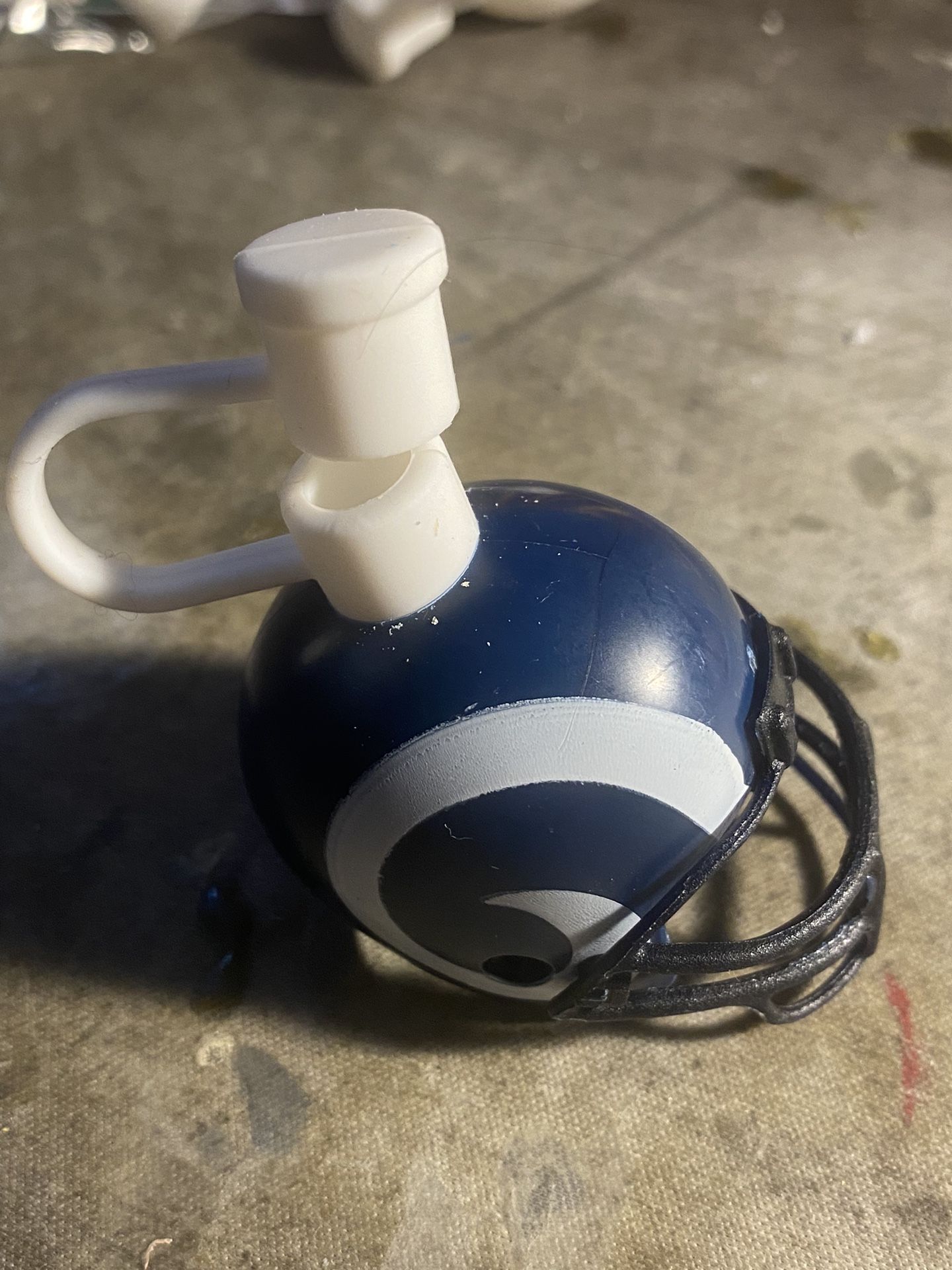 Los Angeles Rams, mini helmet, straw topper