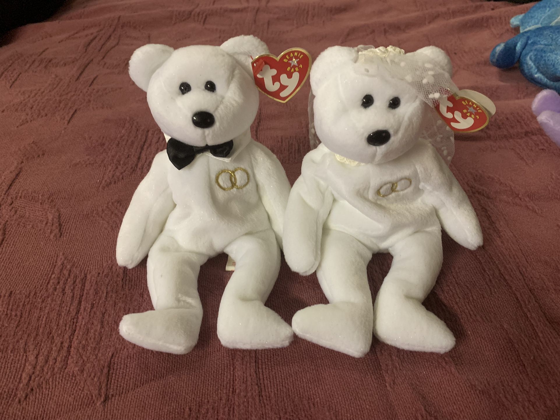 Beanie Babies Bride & Groom