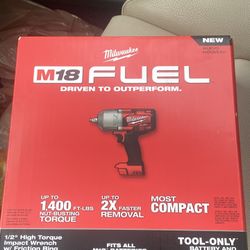 M18 FUEL 18V Lithium-Ion Brushless Cordless 1/2 in. Impact Wrench with Friction Ring (Tool-Only)