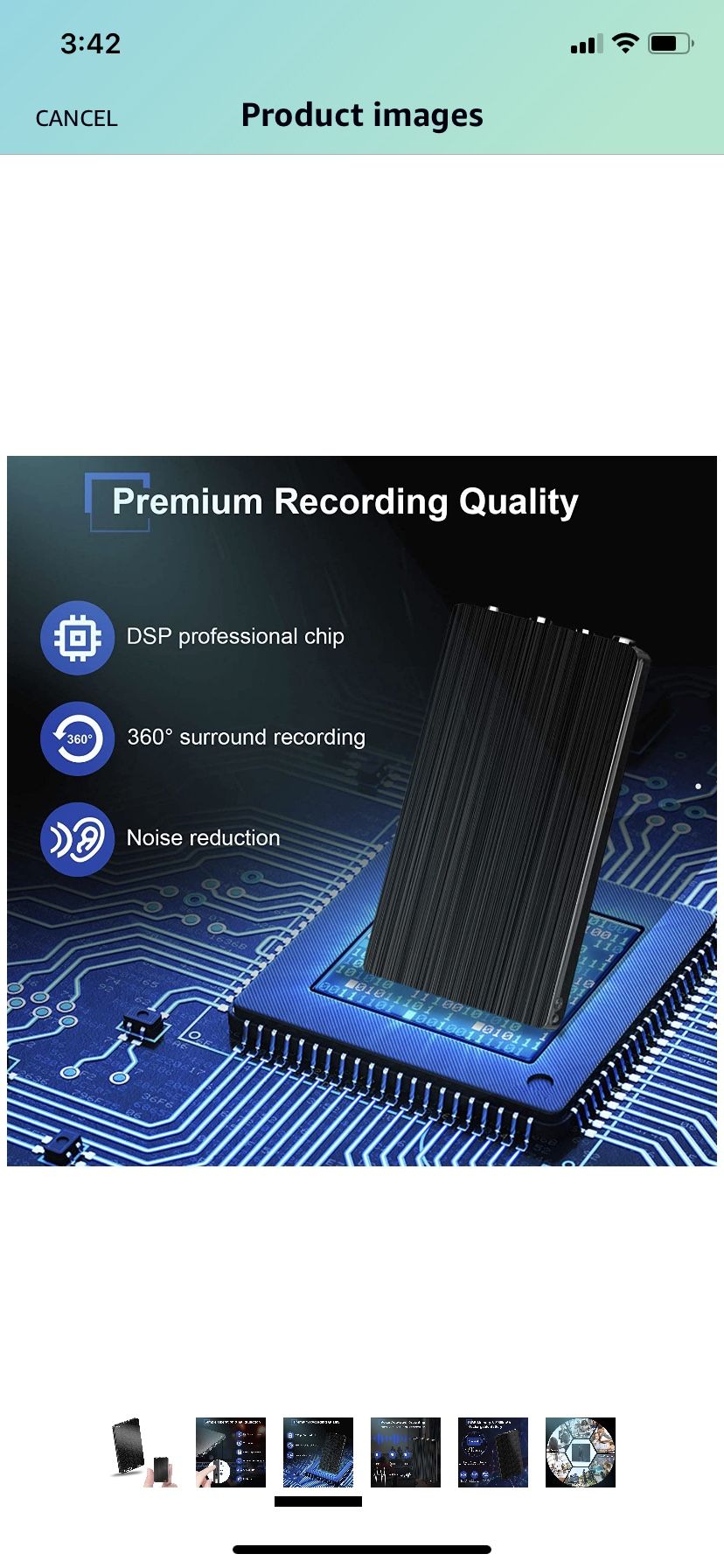 Brand New 16GB Digital Voice Recorder,Henf Voice Activated Recorder with 70 Hours Recording Time,Thinnest Audio Voice Recorder,HD Recording Device wit
