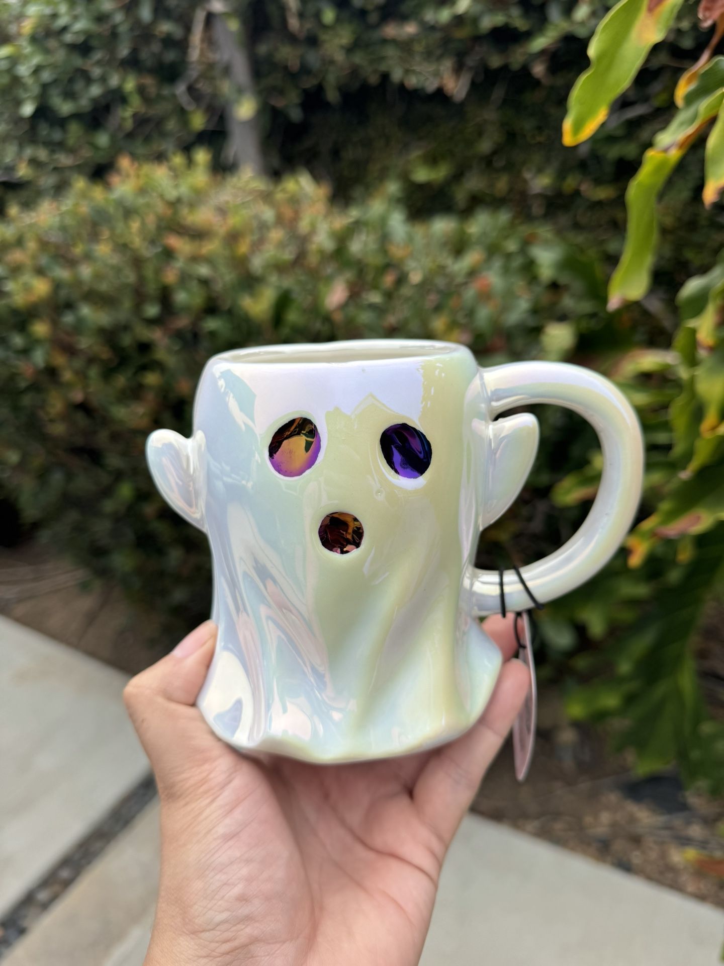 Iridescent Ghost Halloween Mug