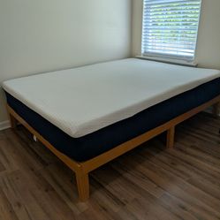 Queen Sized mattress and bedframe