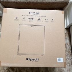 Klipsch R-120SWi Wireless Subwoofer-Brand new