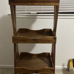 4 Tier Wooden Shelf 