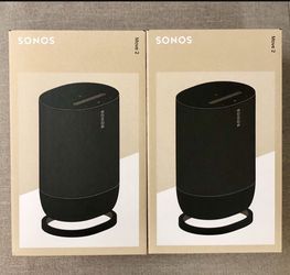Firm on the price.  Two (2) x Sonos Move 2 (Black)  2x Sonos Move (Black) Brand New Sealed Includes Warranty. 