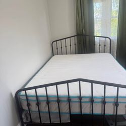 Lightly Used Queen Mattress And Bed-frame