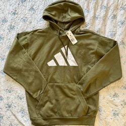 NWT Adidas Olive Green Hoodie 