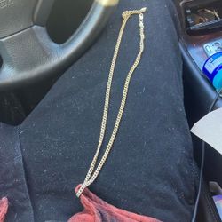 Silver 925 Gold Plated Neckless 