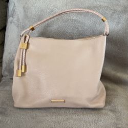 Micheal Kors Pebbled Leather Soft Pink Shoulder Bag