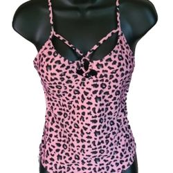 No Boundaries Swimsuit Womens Size M 7-9 Multi-Strap One-Piece High Cut Summer