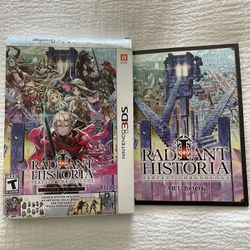 Radiant Historia Perfect Chronology Launch Edition Box, Art Book, and Stickers (No Game) Nintendo 3DS