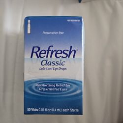 Refresh Classic Lubricant Eye Drops See Description