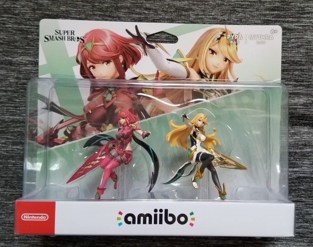 Rare Smash Bros Ultimate Xenoblade Chronicles 2 Pyra & Mythra 2 Pack Nintendo Switch Amiibo