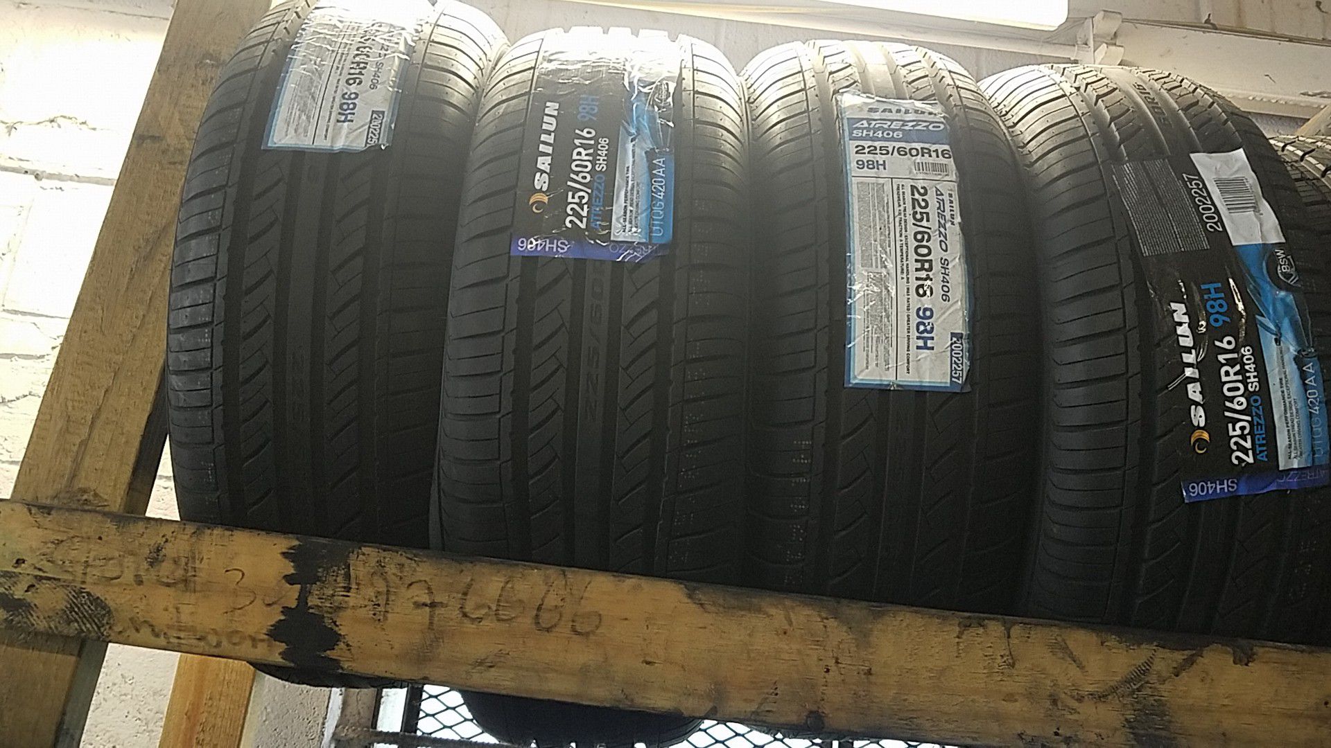 four bright new set of tires for sale 225/60/16