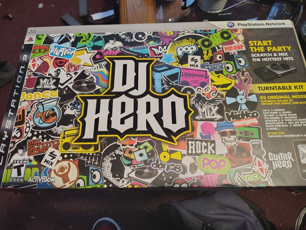 PS3 Dj Hero Turntable Kit
