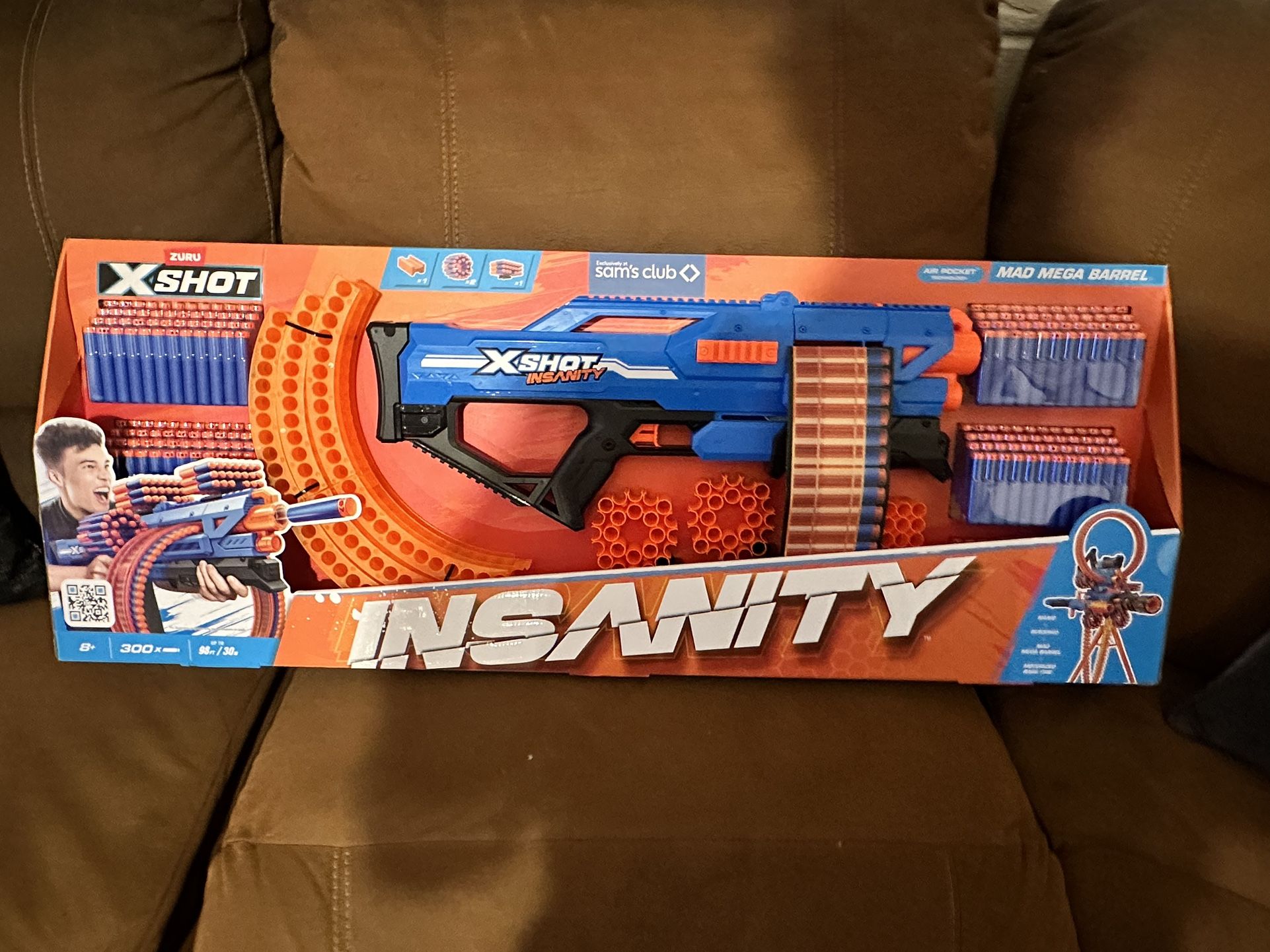 Nerf Gun /X-Shot Insanity-Mad Mega Barrel