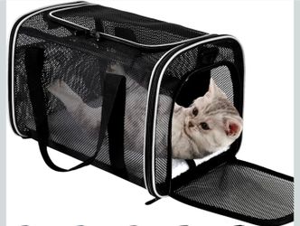 Cat Carrier Soft-Sided Dog Pet Carrier Pets Travel Carriers for Big Cats Small Dogs Mesh Puppy Carry Bag,