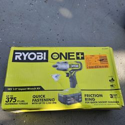 Ryobi 18v  1/2 Impact Wrench 