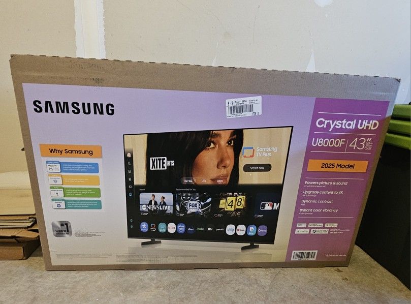 New Samsung 43" 4K Smart TV