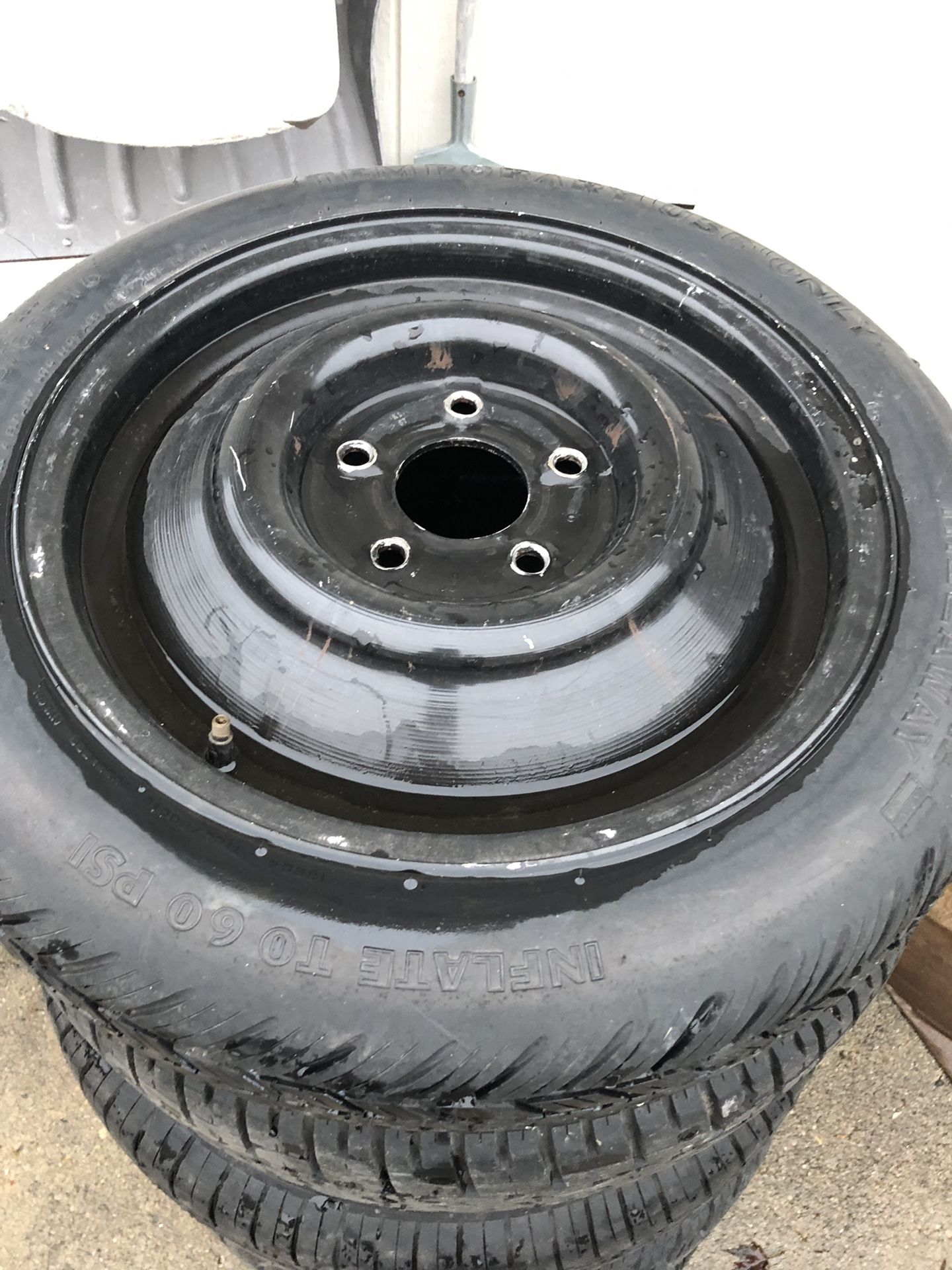 Spare tire 5 lug bolt pattern 5X120 (donut)