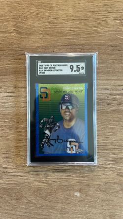 2023 Topps Chrome Platinum Tony Gwynn #442 Blue Shimmer 19/100