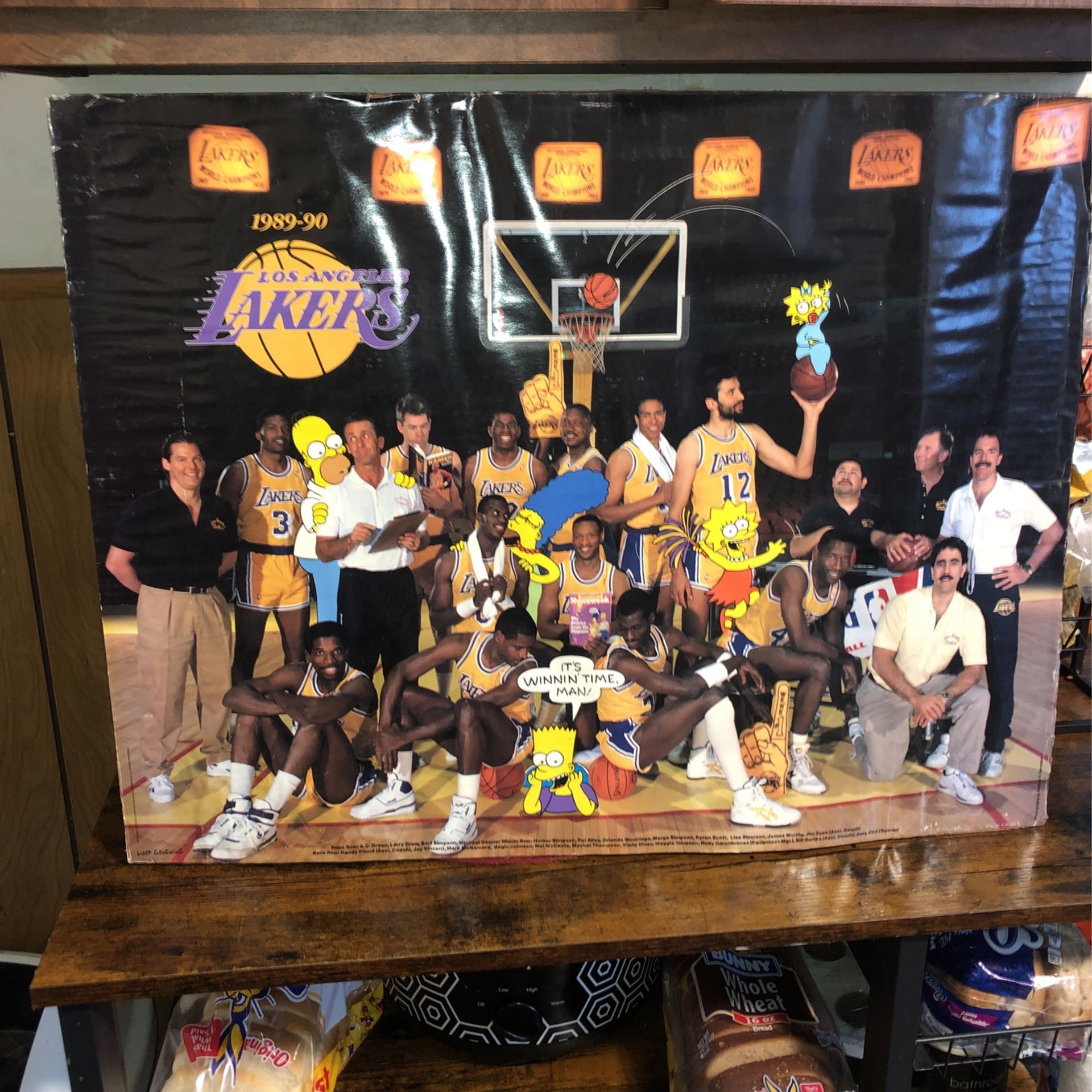1(contact info removed) Los Angeles Lakers basketball team, with the addition of the Simpsons characters.
