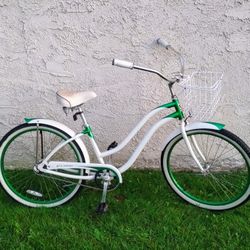Classic Phat Sea Crest 26" Beach Cruiser Bike Bicicleta Basket 