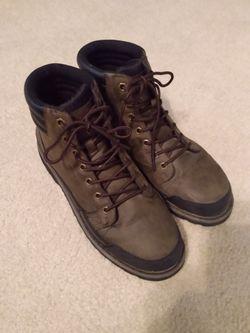 Eddie Bauer Steel Safety Toe Work Boots. Size 12